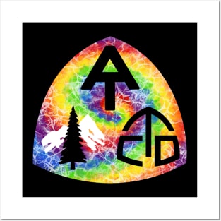 Triple Crown All 3 trail Symbols with Tie dye Posters and Art